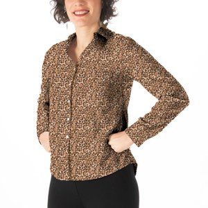 Betabrand Ruth Bader Ginsburg “Leopard” Blouse